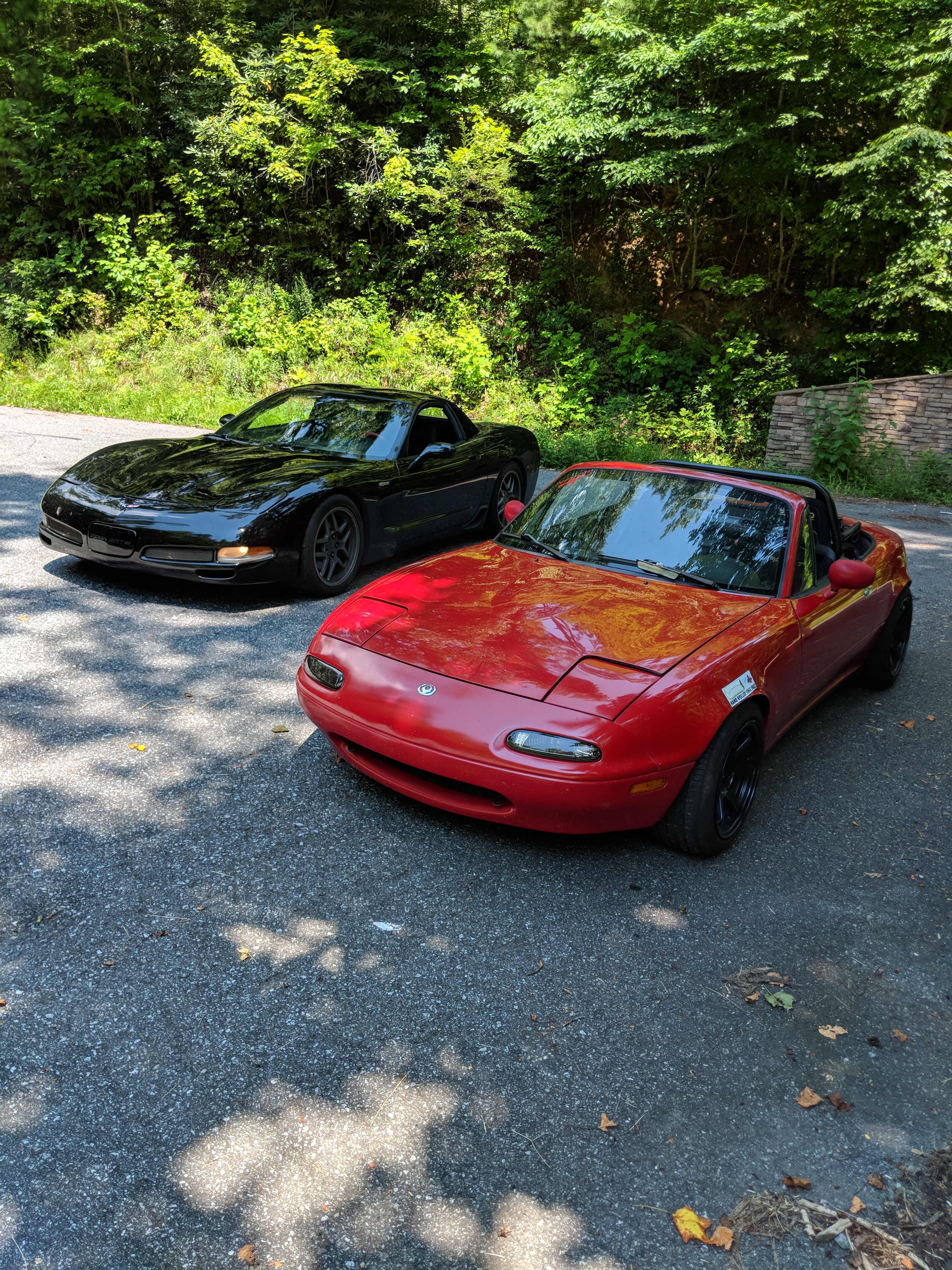 Miata and Corvette